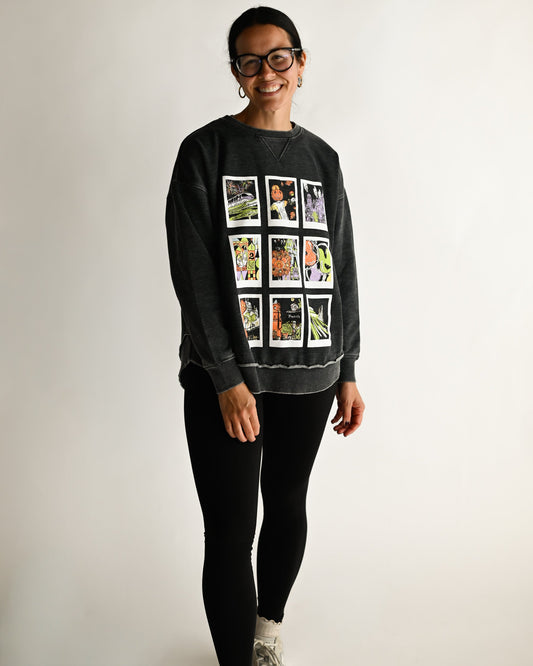 Not So Scary Polaroid Hi-Low Crewneck