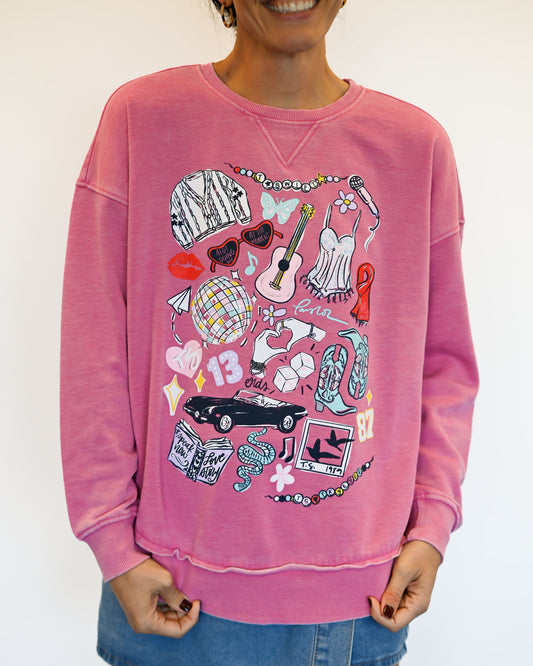 T.S. Sketch Hi-Low Crewneck