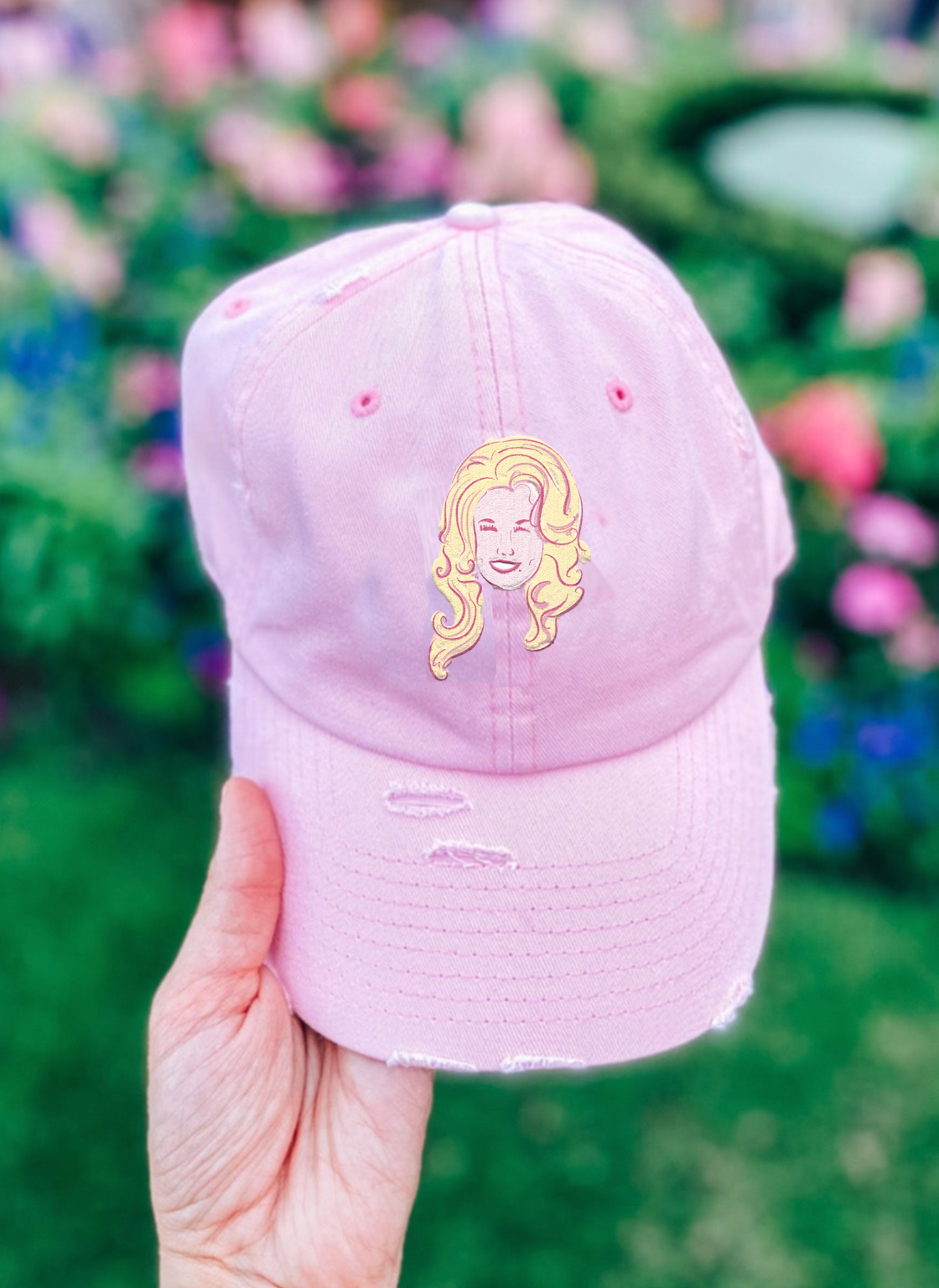 Dolly Parton Portrait Hat - Pink - PREORDER