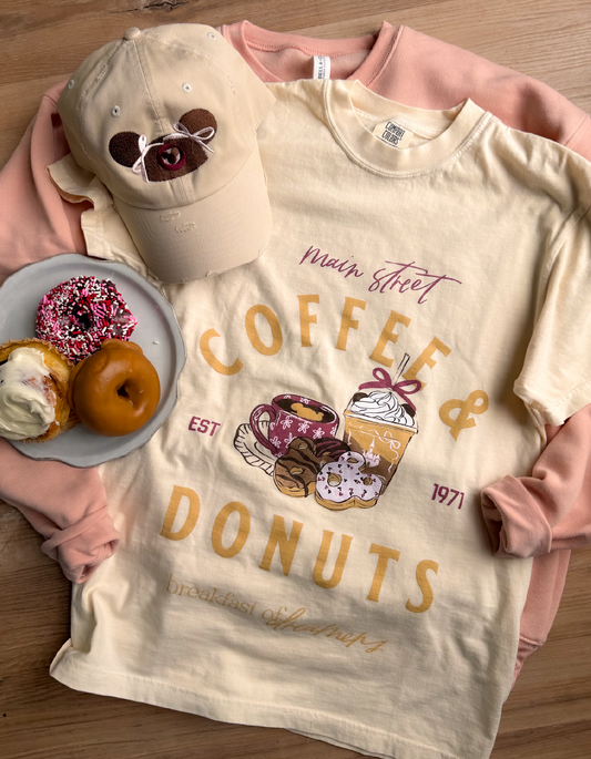 Coffee and Donuts CC Tee - Ivory