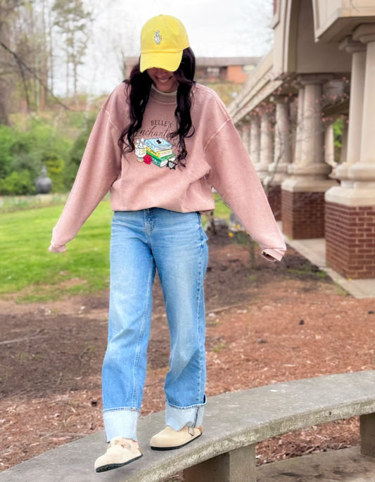 Enchanted Tales Embroidered Corded Sweatshirt