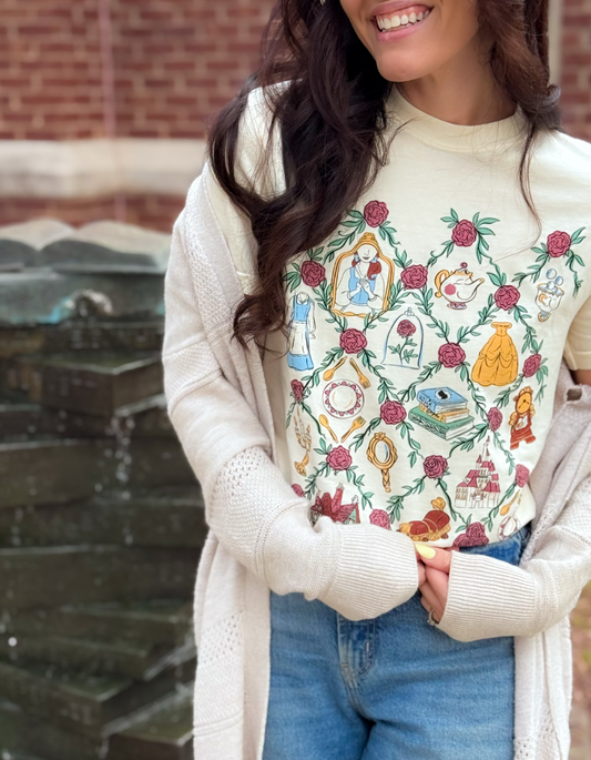 Storybook Garden Trellis CC Tee – Ivory