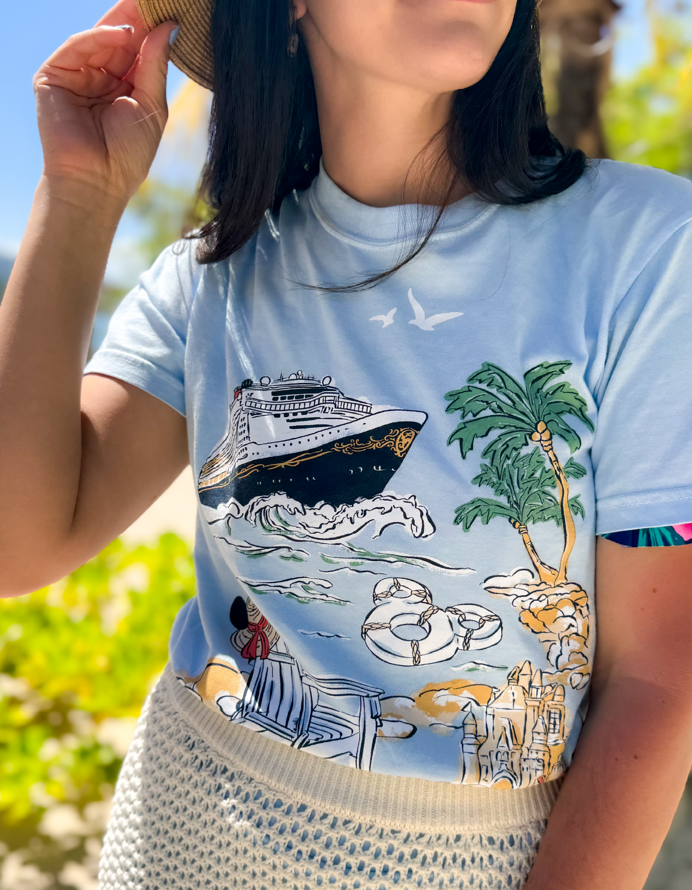 Castaway Sketch CC Tee - Hydrangea