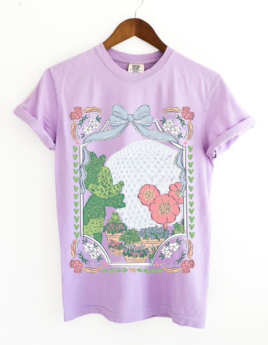 Garden Bows and Borders CC Tee - Orchid
