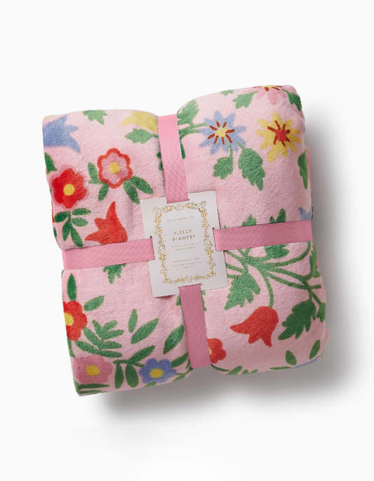 Rosette Fleece Blanket