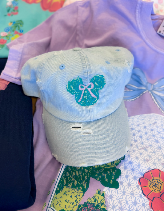 Mouse Topiary Hat - Light Denim