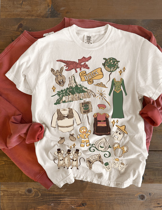 Fairytale Swamp Sketch CC Tee – Ivory – PREORDER