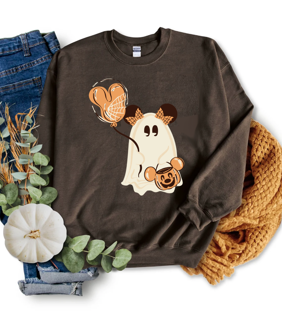 Ghosty Park Girl Sweatshirt - Dark Chocolate - PREORDER