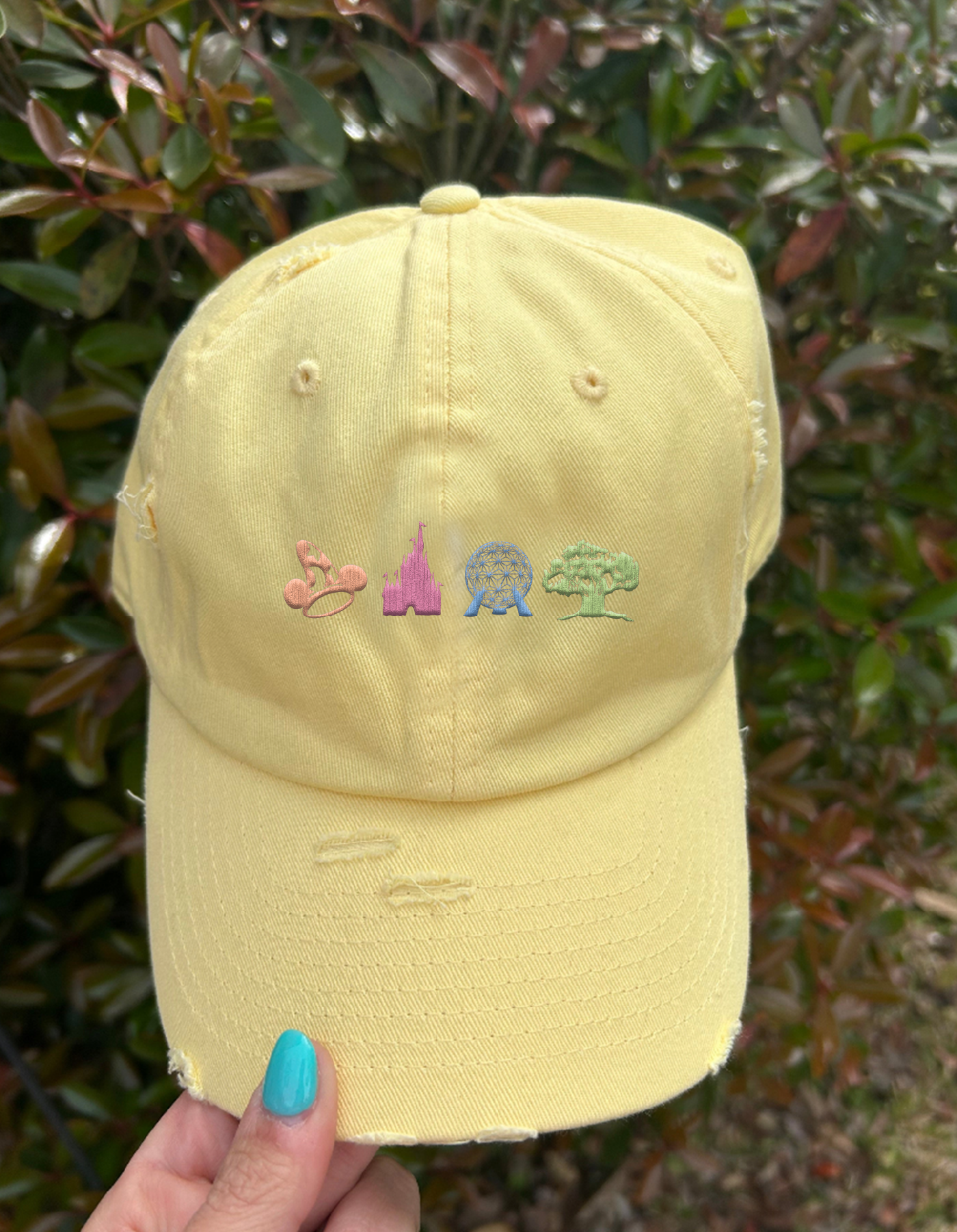 Favorite Sport Icons Hat – Butter & Rainbow Sorbet – PREORDER