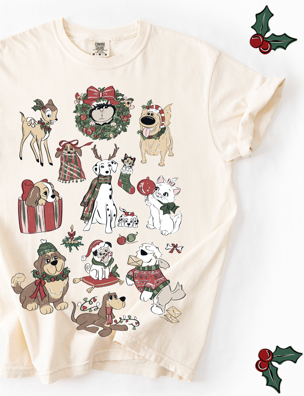 Festive Winter Friends Tee - Ivory - PREORDER