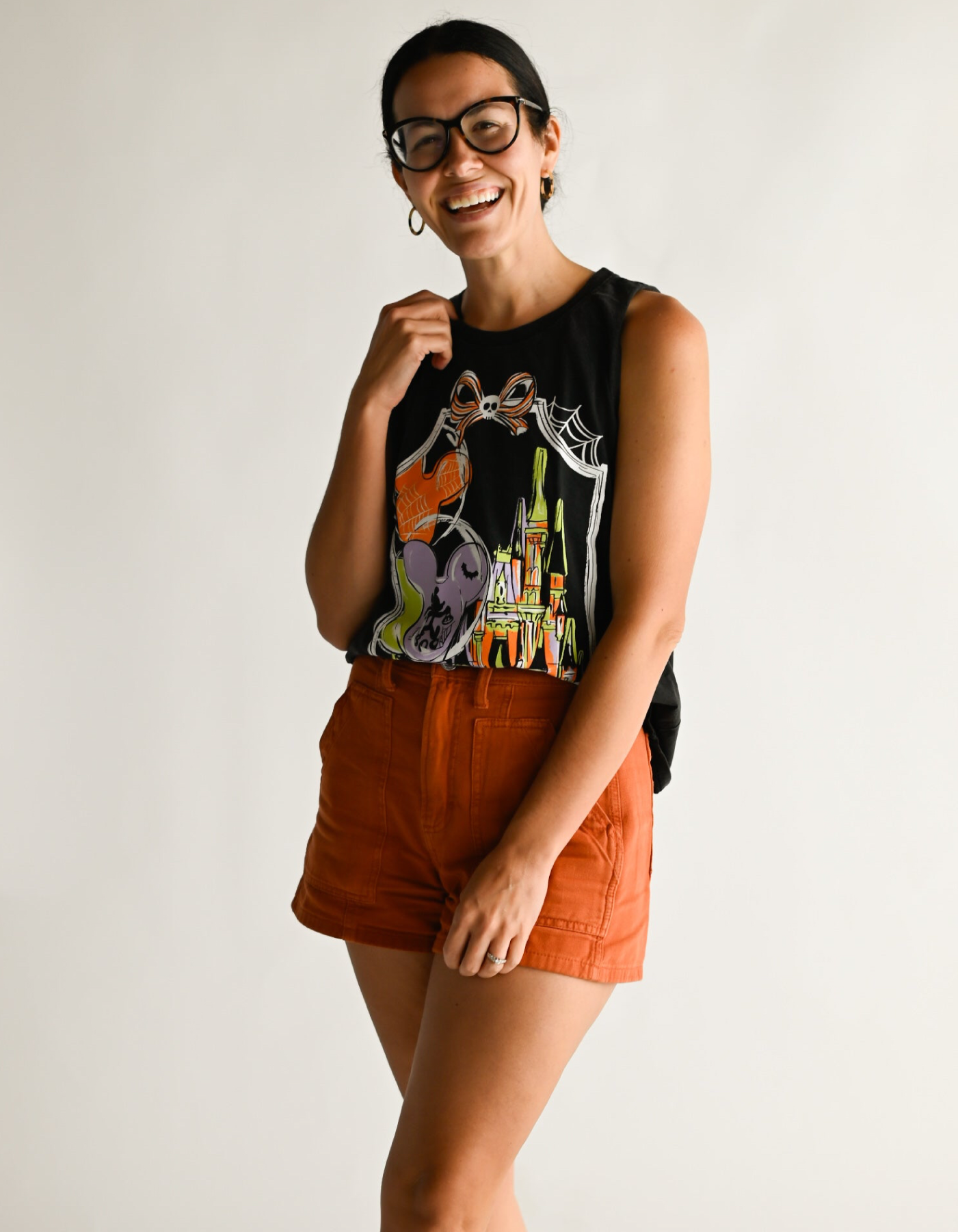 Halloween Park Snap Tank - Black
