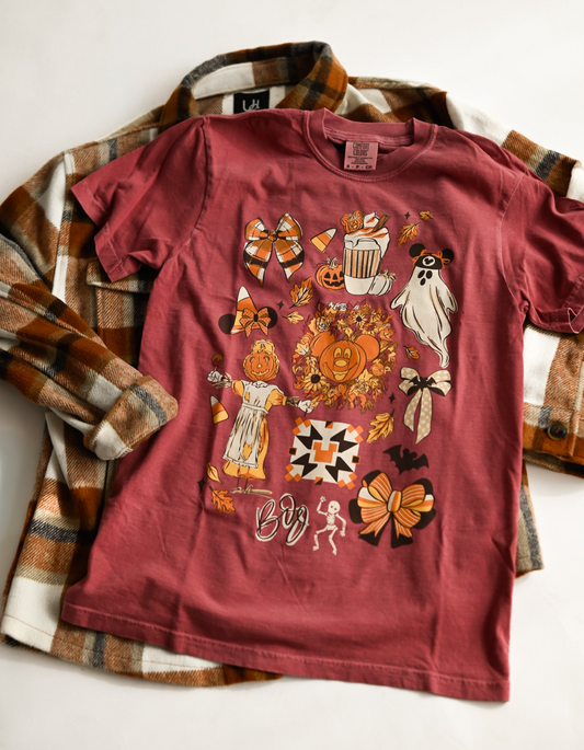 Pumpkin Celebration CC Tee - Brick