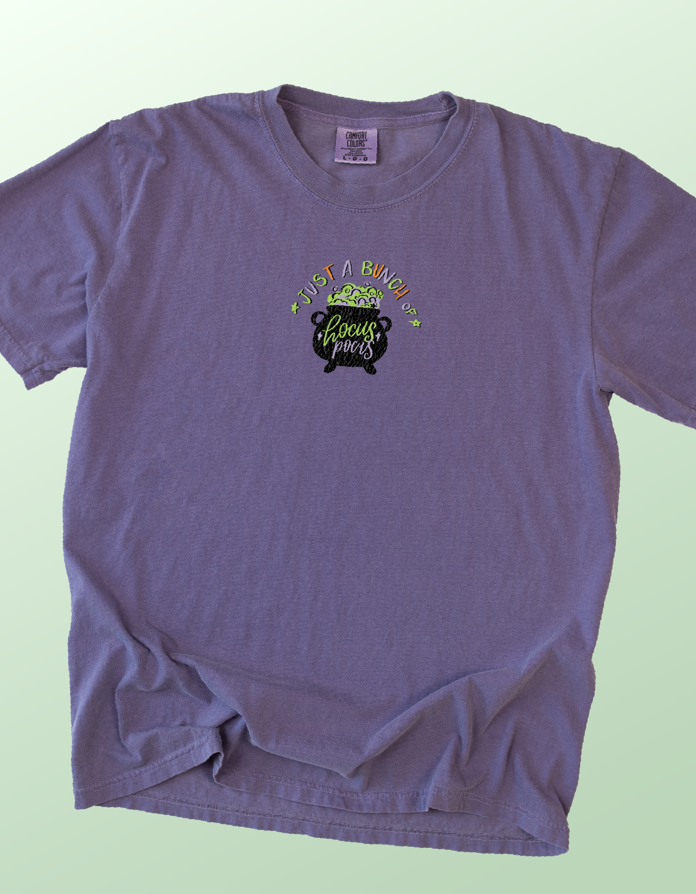 Hocus Pocus Embroidered Tee - Grape - PREORDER