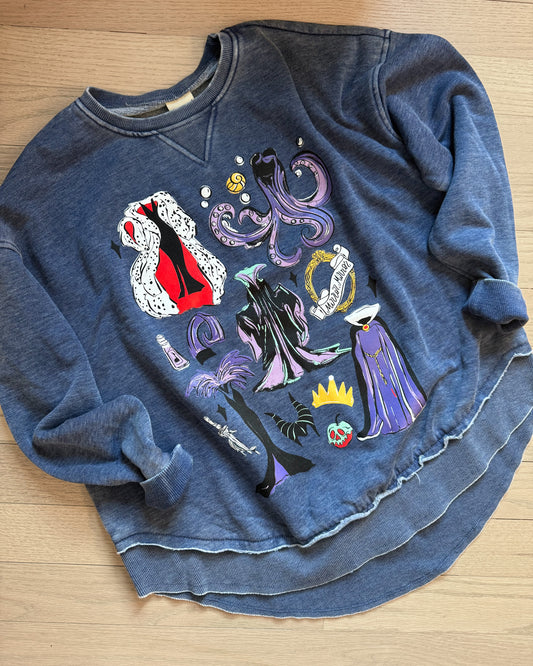 Villains Dress Hi-Low Crewneck - S-L