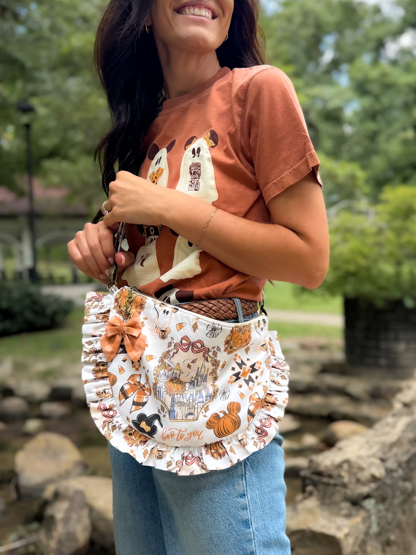 Fall Juliette Crescent Crossbody - Fall Festival Vanilla - PREORDER