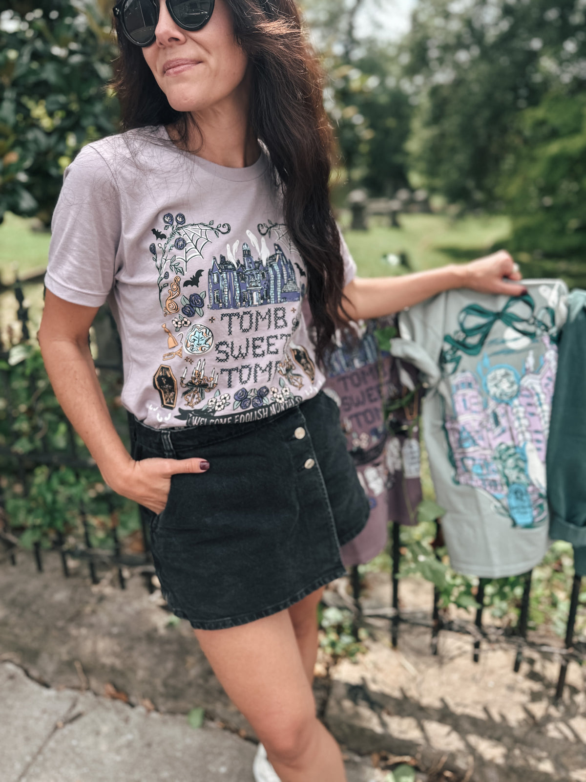 Tomb Sweet Tomb Tee - Light Violet