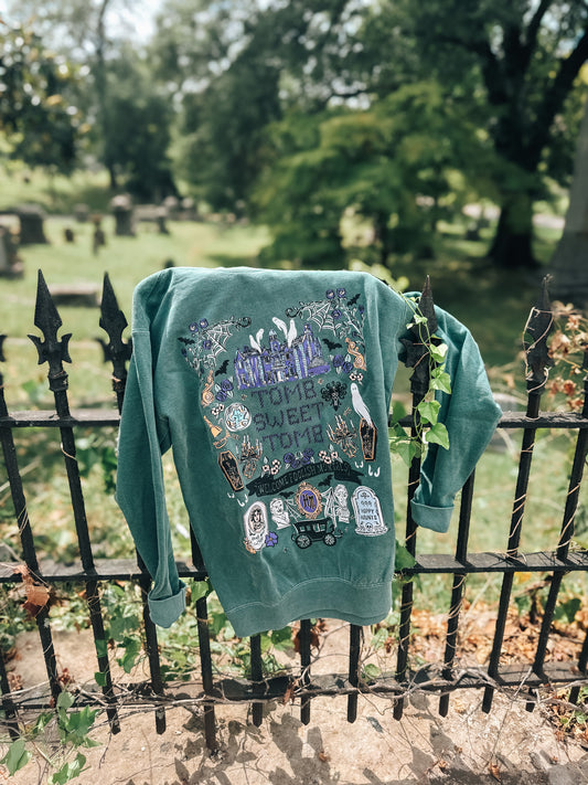 Tomb Sweet Tomb Sweatshirt - Blue Spruce