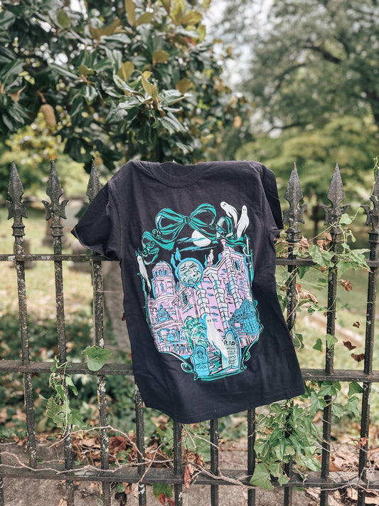 Haunted Bows & Borders Tee - Black