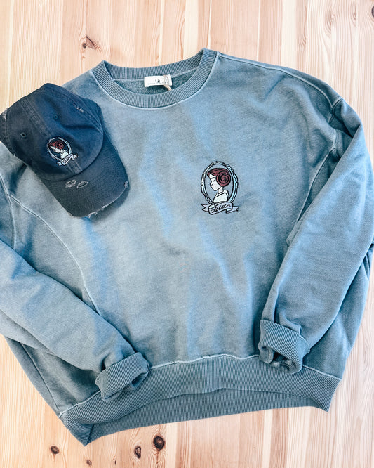 Leia Portrait Embroidered Crewneck Sweatshirt
