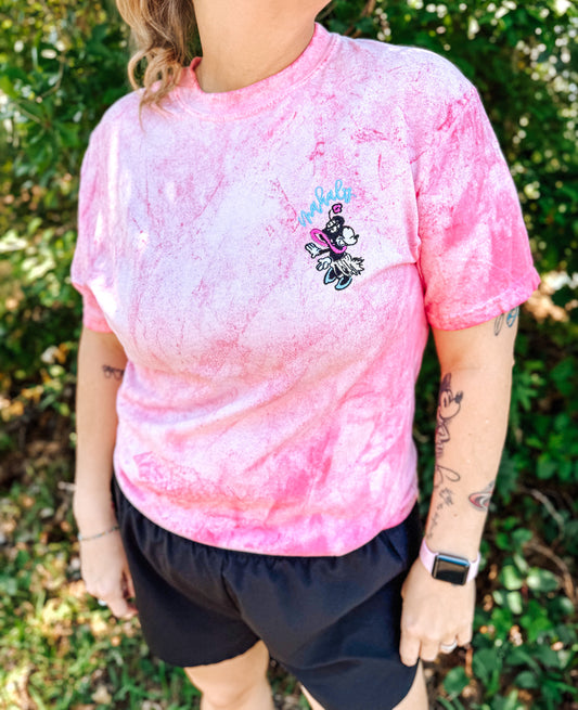 Mahalo Mouse Colorblast Embroidered Tee - PREORDER