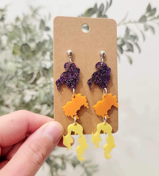 Acrylic Sanderson Sister Dangle Earrings x Hillside