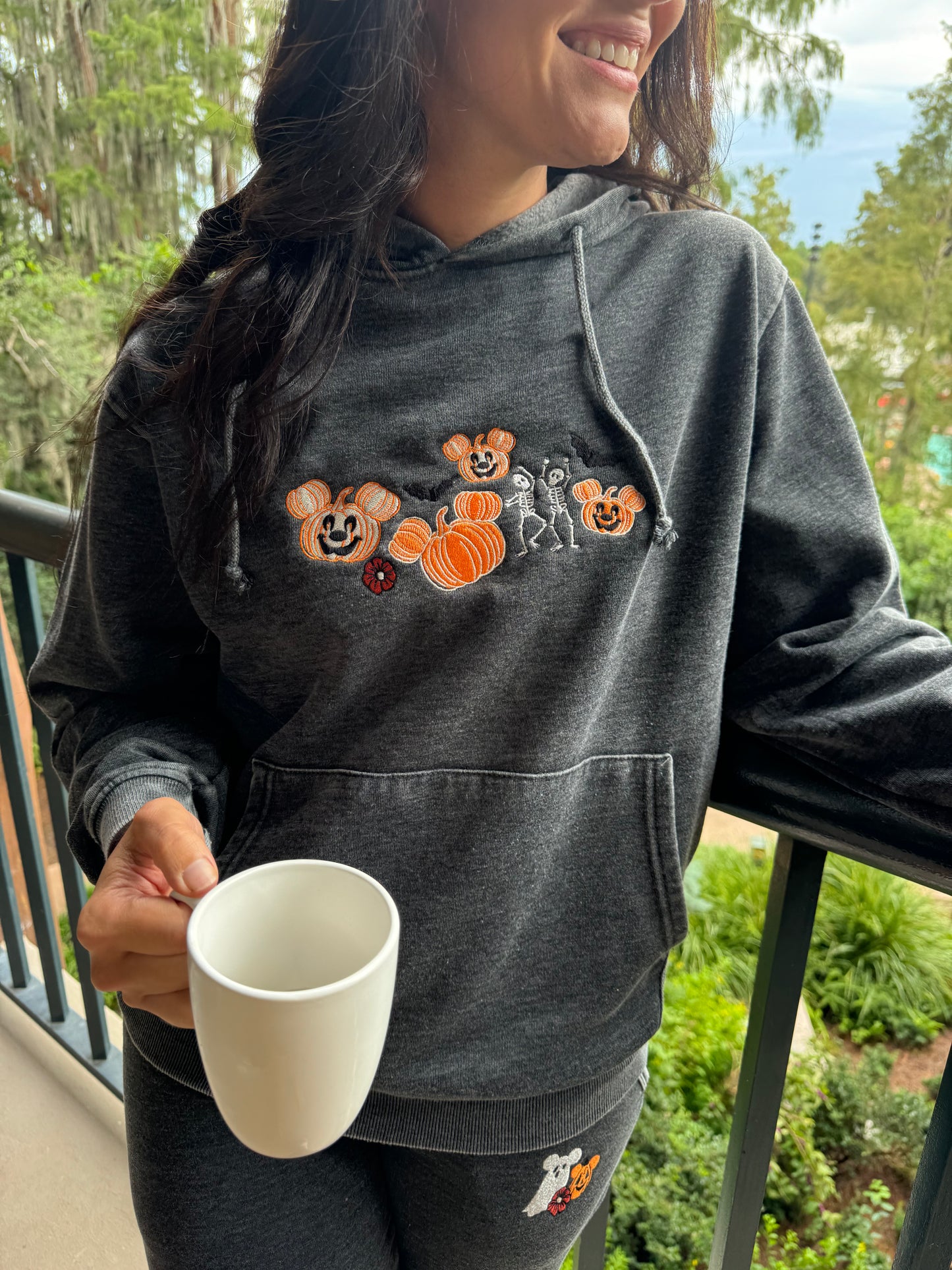 Halloween Line Up Embroidered Hoodie - PREORDER