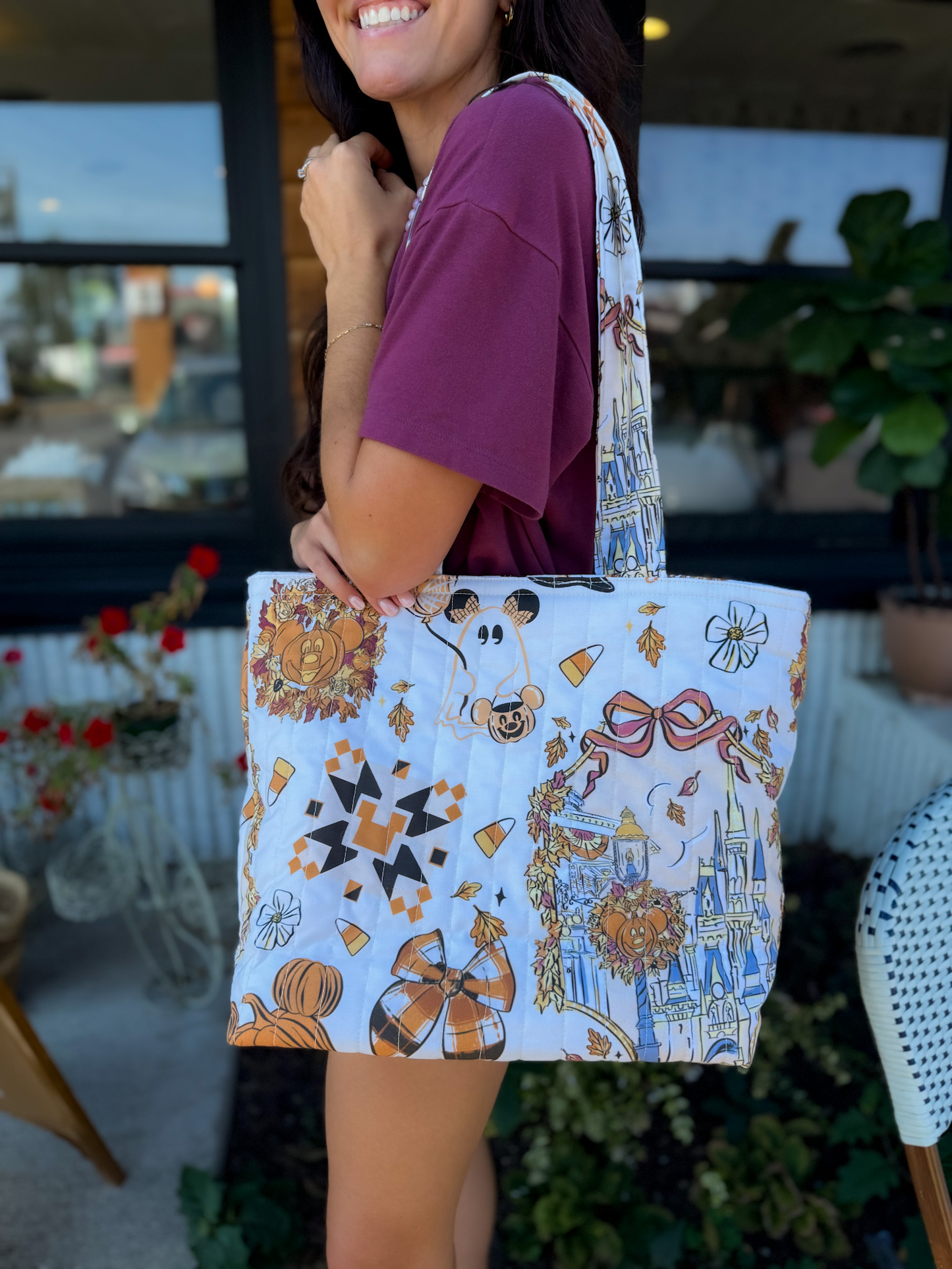 Fall Classic Quilted Tote - Fall Festival Vanilla - PREORDER
