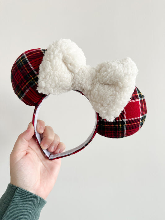 Plaid Sherpa Ears - Dreaming of Magic Designs