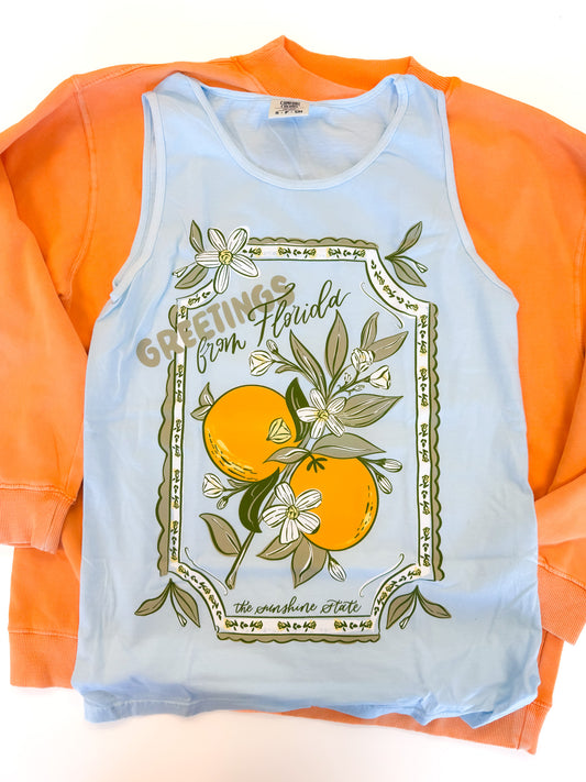 Orange Blossom Tank - Hydrangea