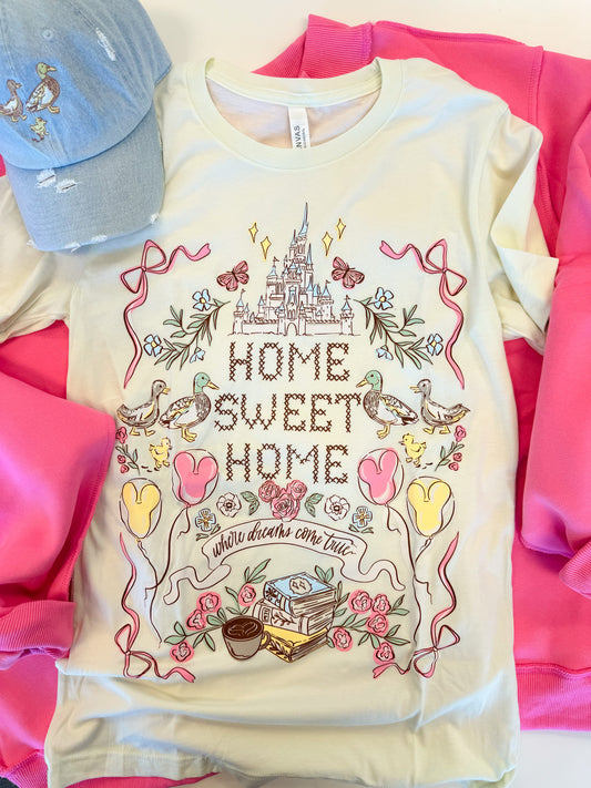 Home Sweet Home Tee - Soft Citron - IMPERFECT