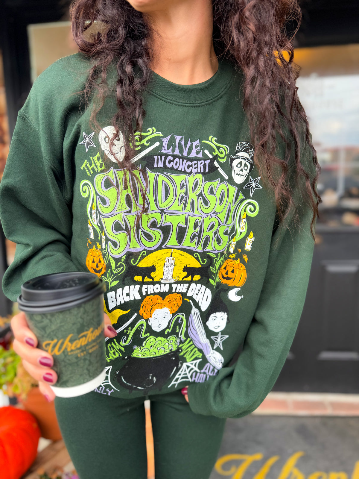 Salem Sisters Concert Sweatshirt - Forest Green