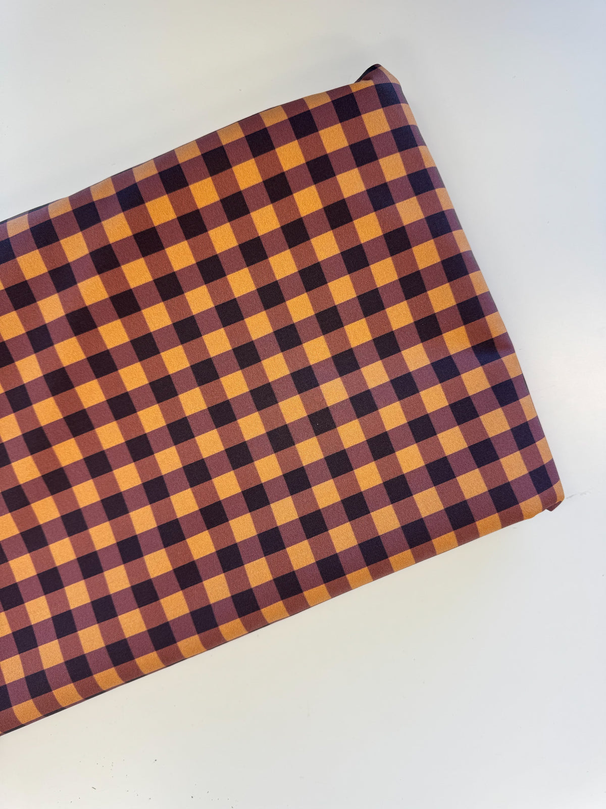 Berry Buckle Gingham Fabric - Large Scale