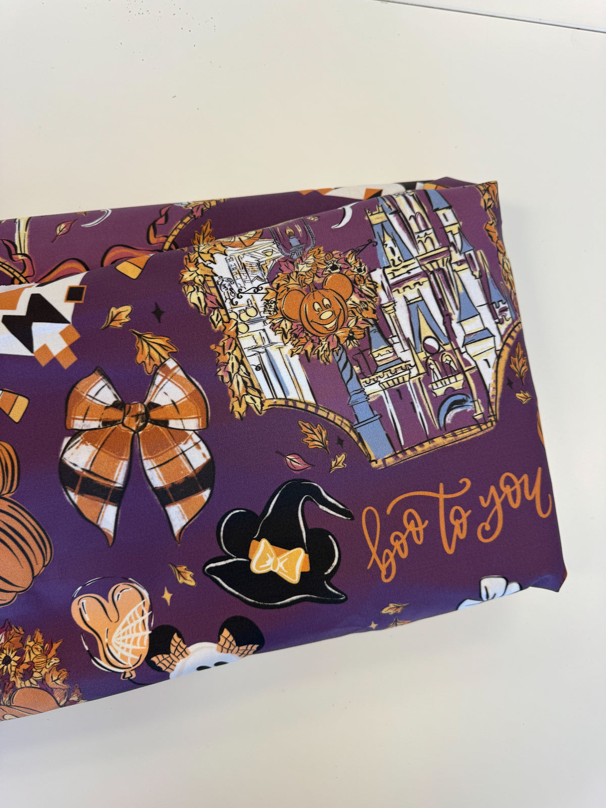 Fall Festival Fabric - Plum - Large Scale