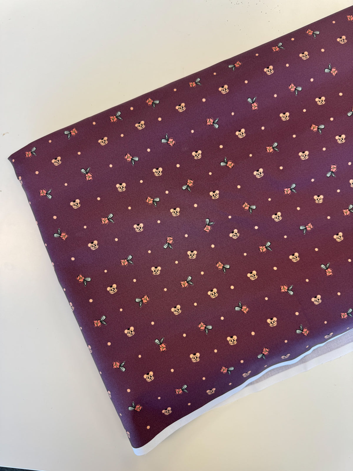 Pumpkin Dot Fabric - Plum - Large Scale
