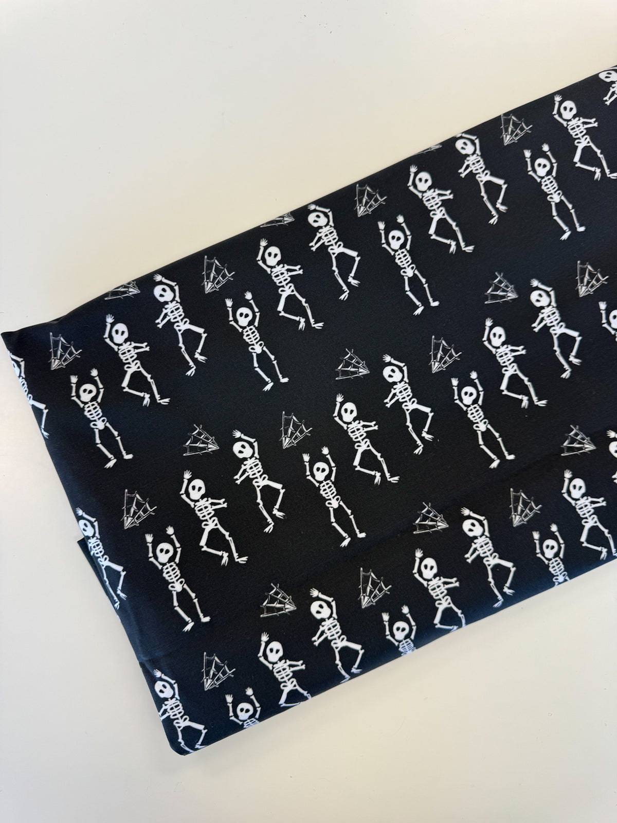 Dancing Skeletons Fabric - Large Scale