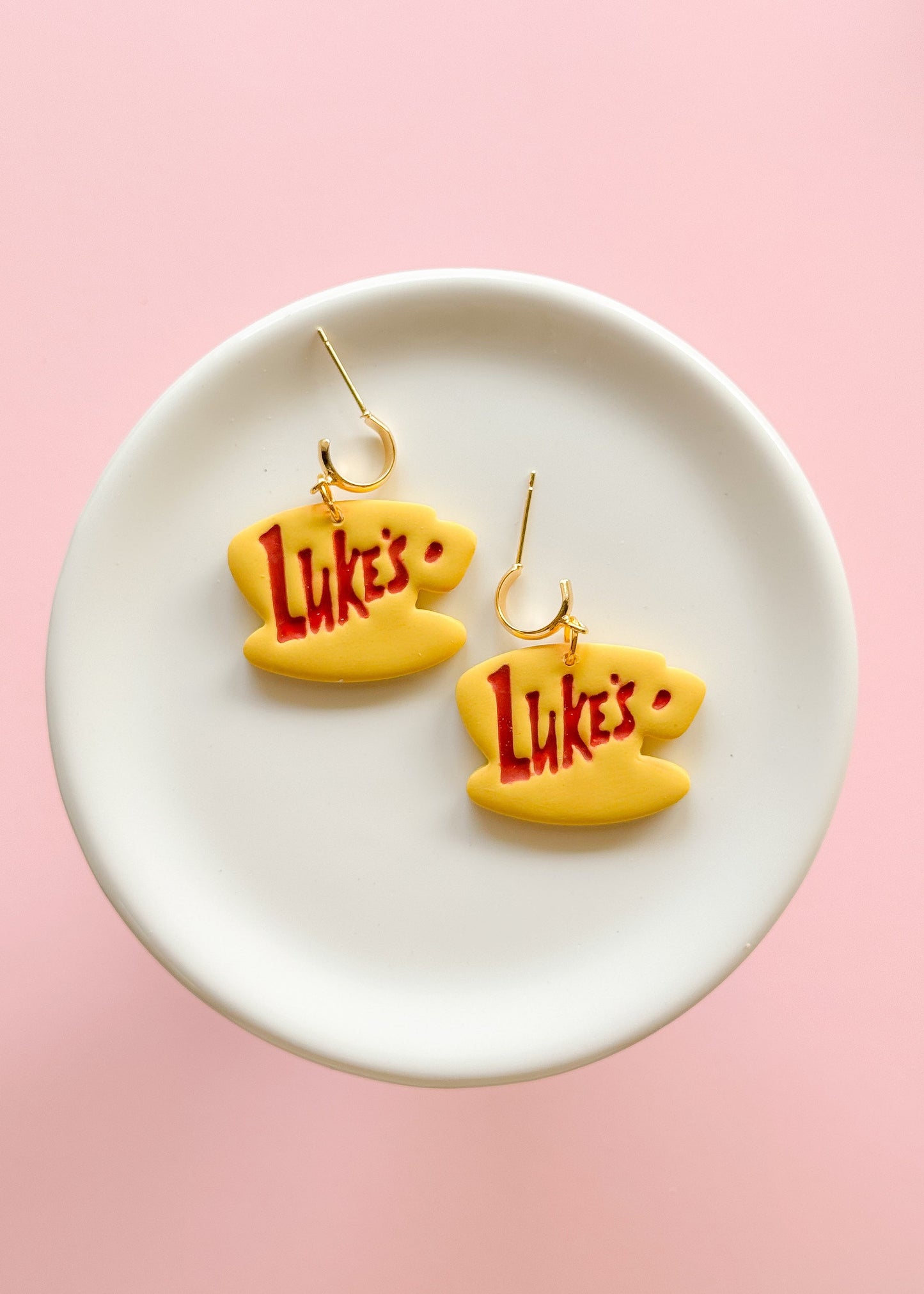 Luke's Coffee Earrings - Opal & Rain