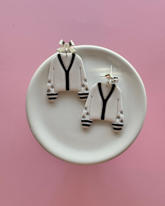 Cardigan Dangle Earrings - Opal & Rain