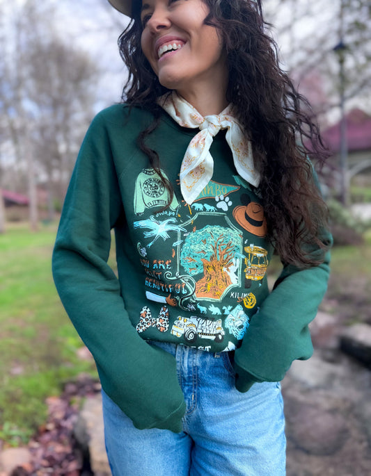 Most Adventurous Sketch Sponge Fleece Sweatshirt – Forest