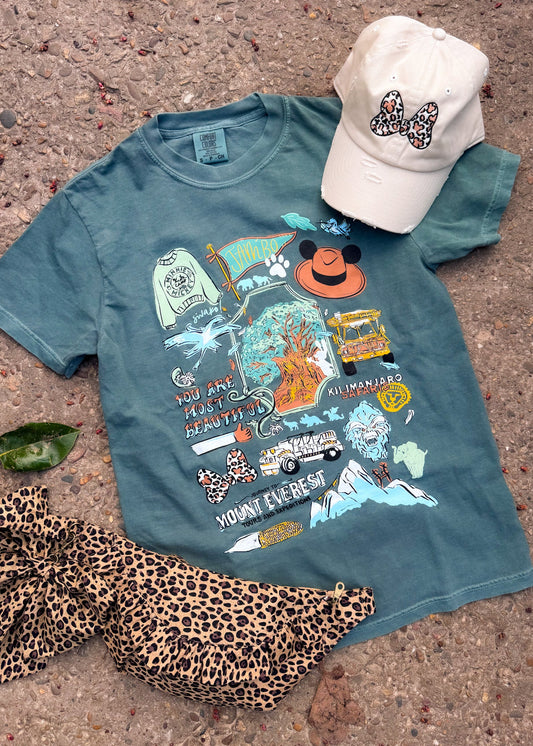 Most Adventurous Sketch CC Tee - Blue Spruce