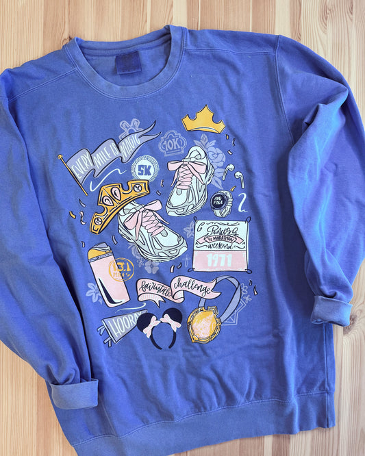 Princess Run Sketch CC Sweatshirt - PREORDER