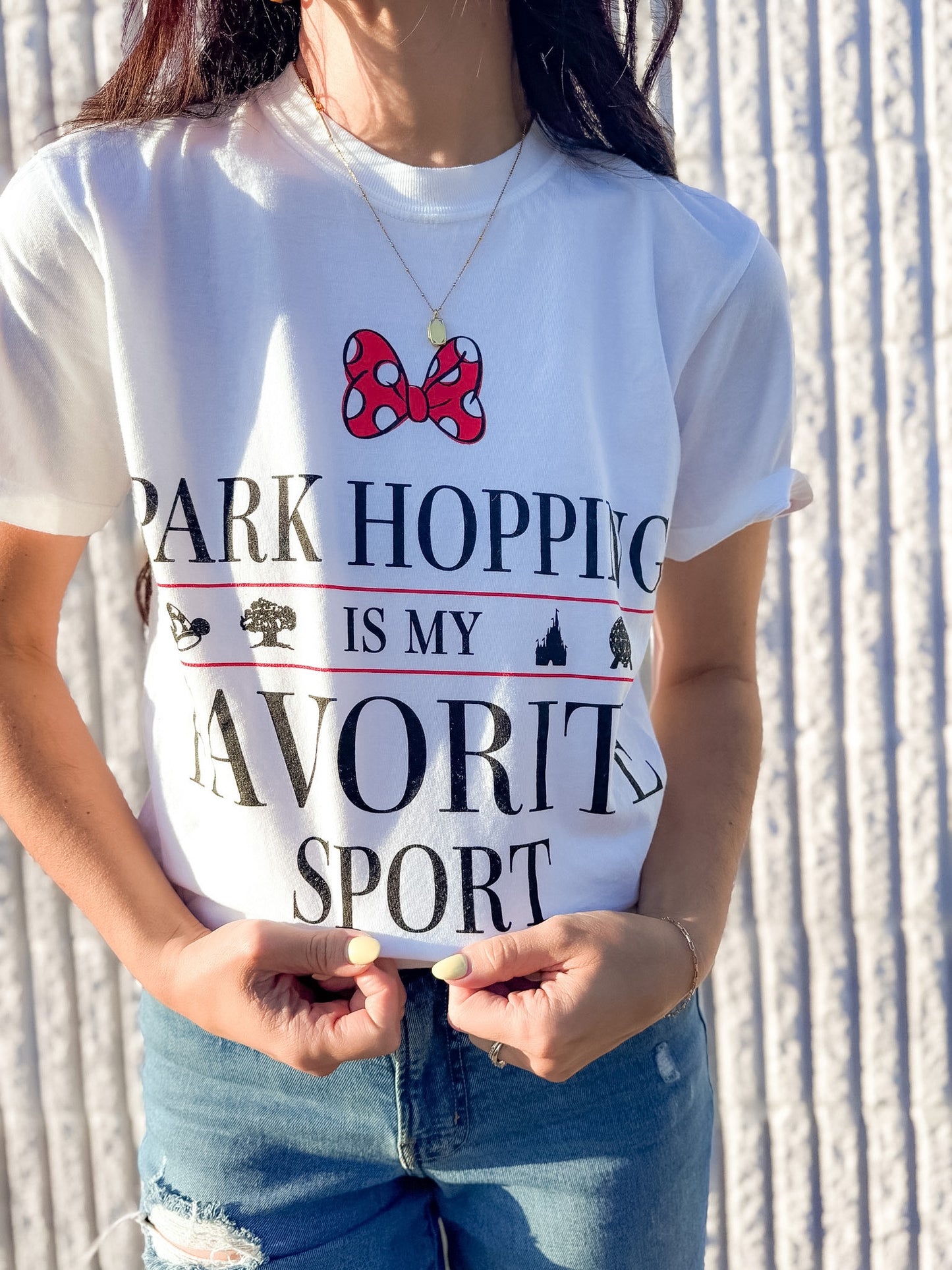 Park Hopping Is My Favorite Sport CC Tee - White