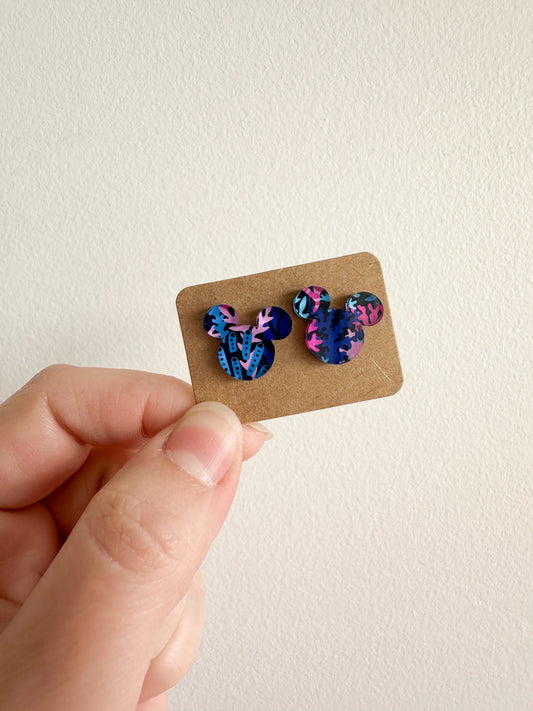 Coral Reef Stud Earrings x Timber and Textiles