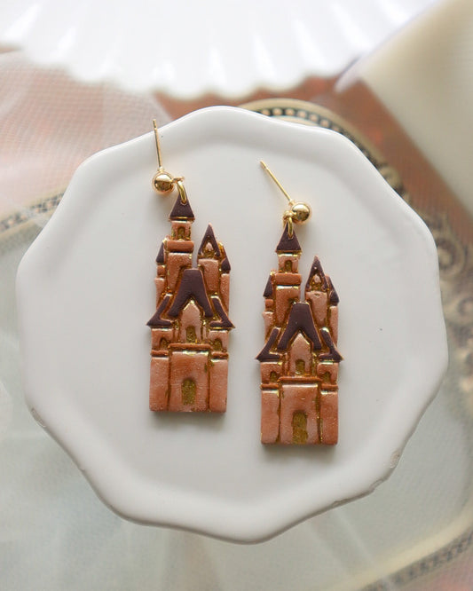 Wizard Castle Earrings - Opal & Rain