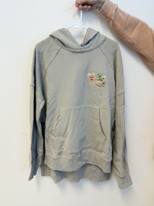 Gingerbread Mouse Embroidered Hoodie - PREORDER