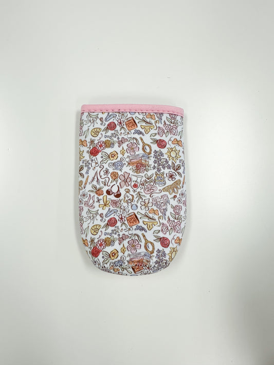 OOPSIE Fairytale Floral Skinny Can Cup Sleeve