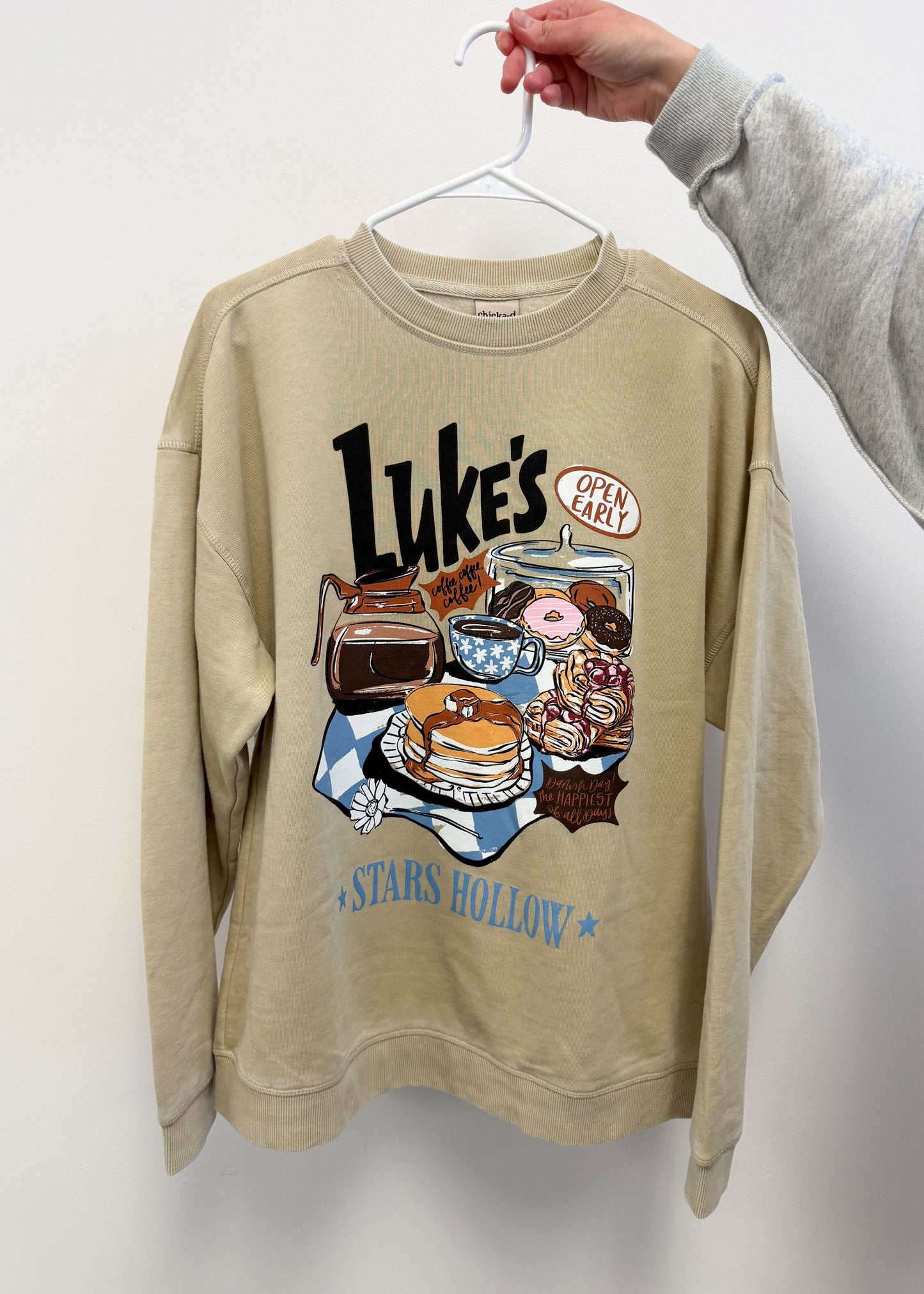Coffee at Luke's Crewneck Pullover