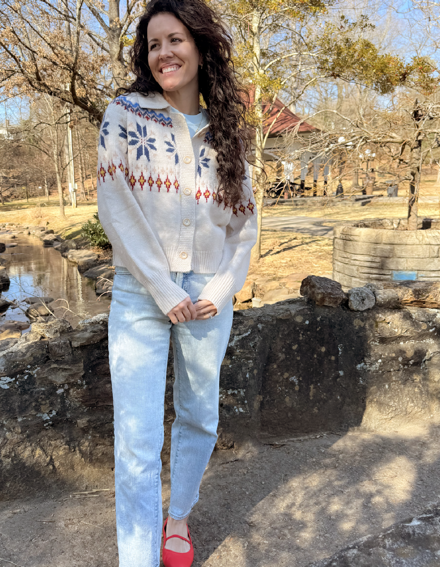 Ivory Snowflake Cardigan