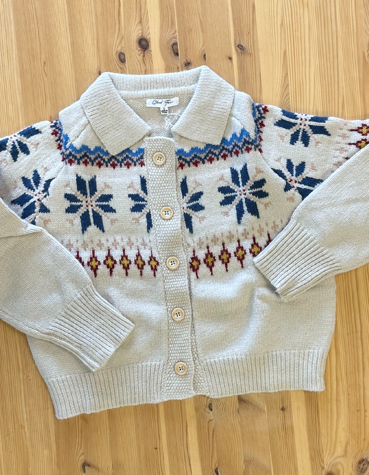 Ivory Snowflake Cardigan