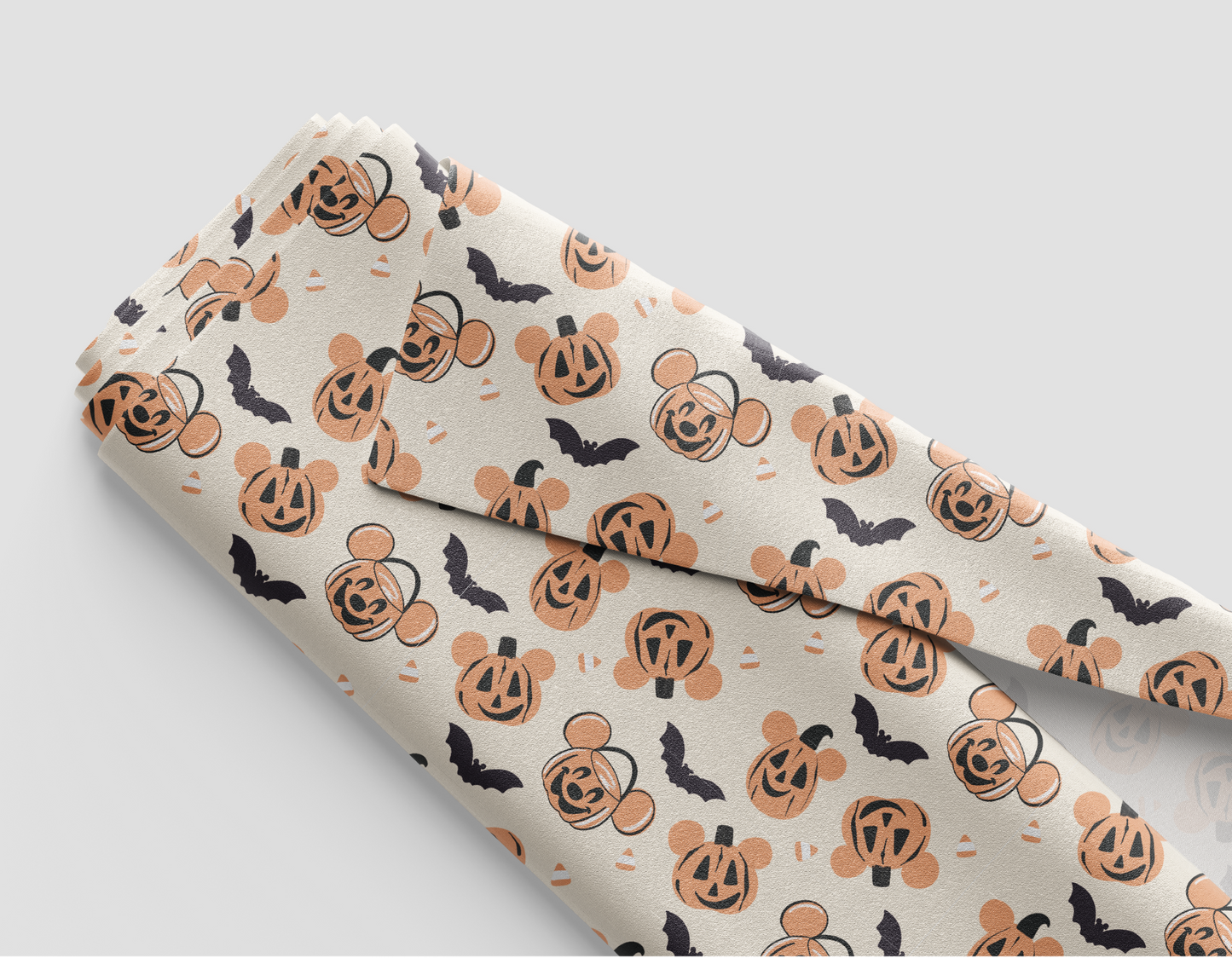 Jack O' Lanterns Fabric - Ivory - PREORDER