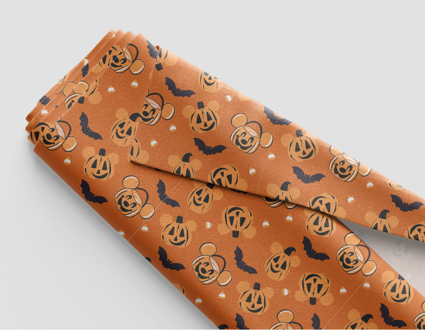 Jack O' Lanterns Fabric - Orange - PREORDER